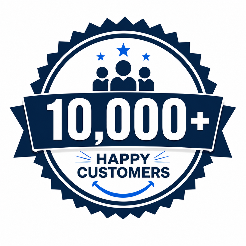 10,000+ Happy Customers