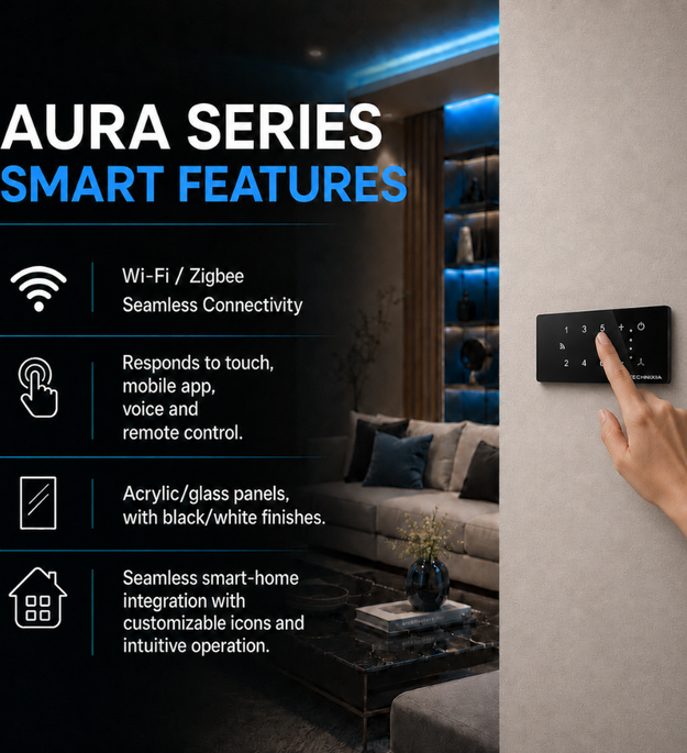 Technixia Aura Series – 3 BHK Full Home Automation Package