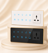 Technixia Lustre Series Smart WiFi Glass Touch Switch with Mobile App & Voice Control - Technixia Automation