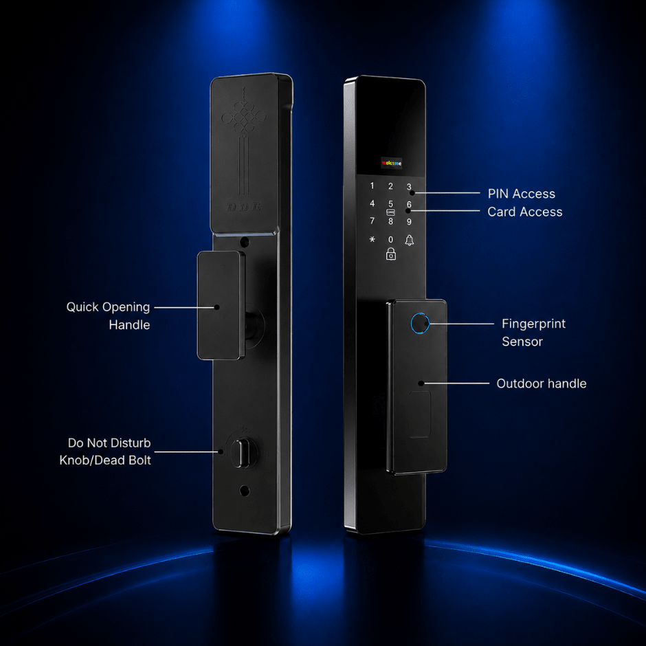 Technixia Shield Series 3 Lite Smart Door Lock - Technixia Automation