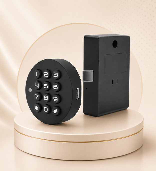 Technixia Smart Cabinet & Wardrobe Lock with Digital Keypad & Emergency USB Charging - Technixia Automation