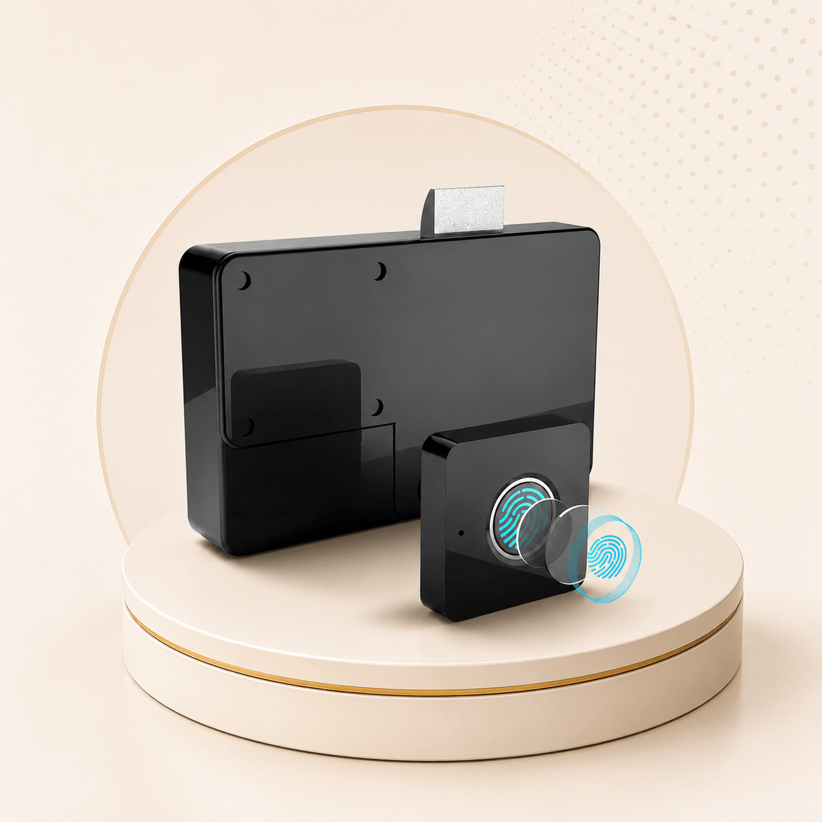 Technixia Smart Fingerprint Cabinet Lock with USB Emergency Charging - Technixia Automation