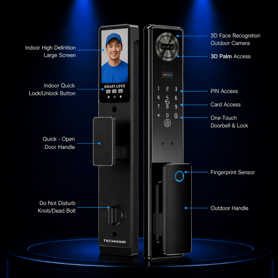 Technixia TAS04 PRO Smart Door Lock - Technixia Automation