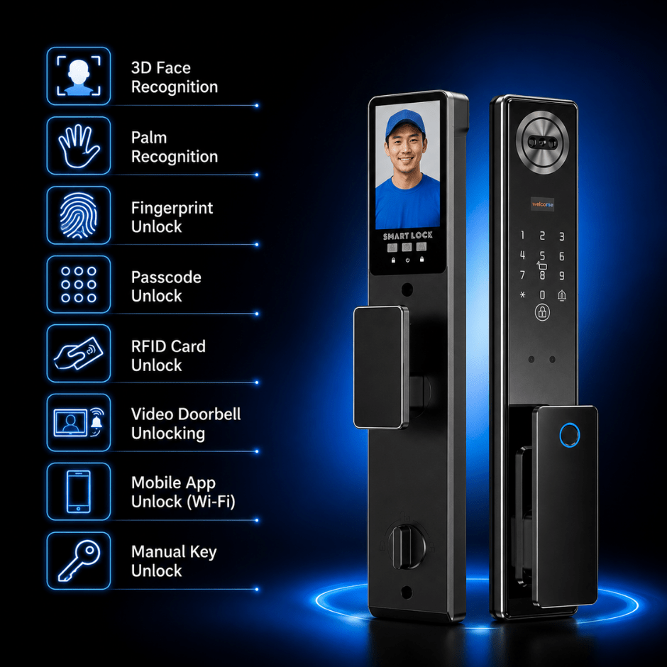 Technixia TAS04 PRO Smart Door Lock - Technixia Automation