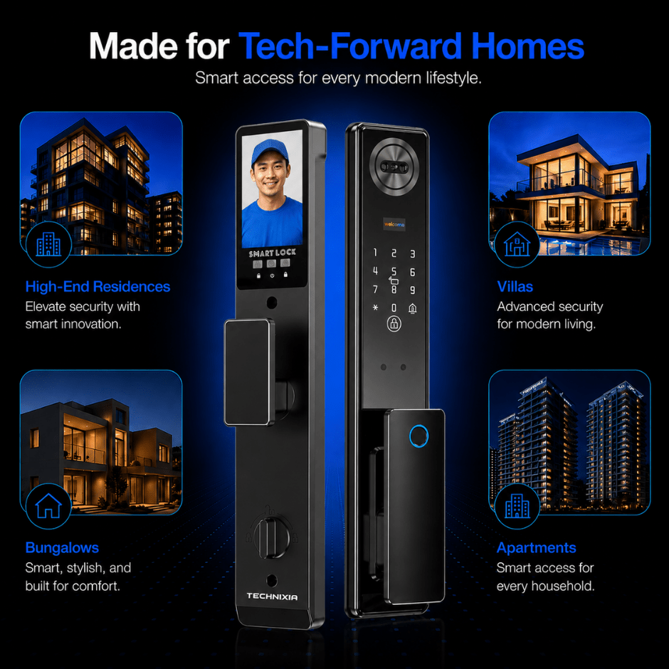 Technixia TAS04 PRO Smart Door Lock - Technixia Automation