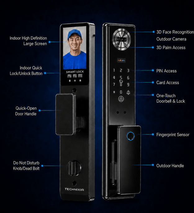 Technixia TAS04 PRO Smart Door Lock - Technixia Automation