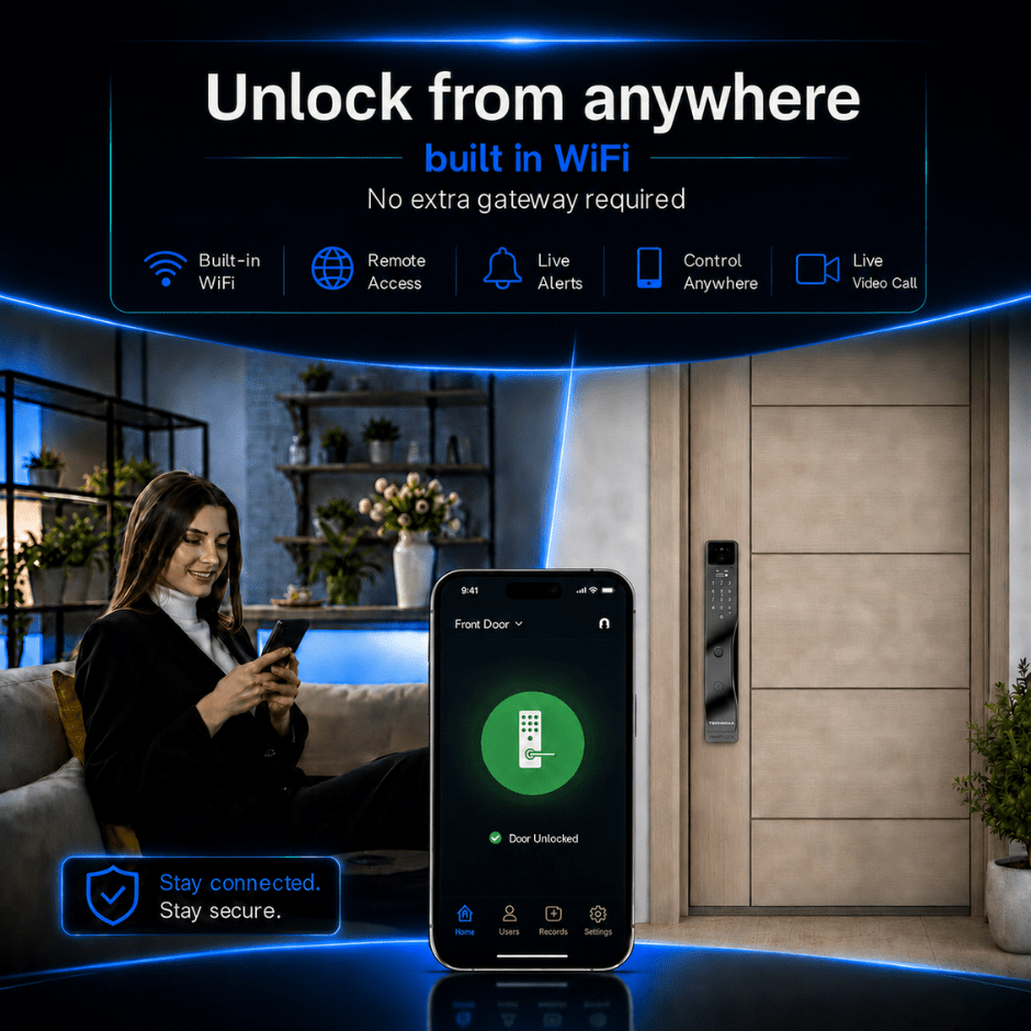 Technixia TAS06 PRO Smart Door Lock - Technixia Automation