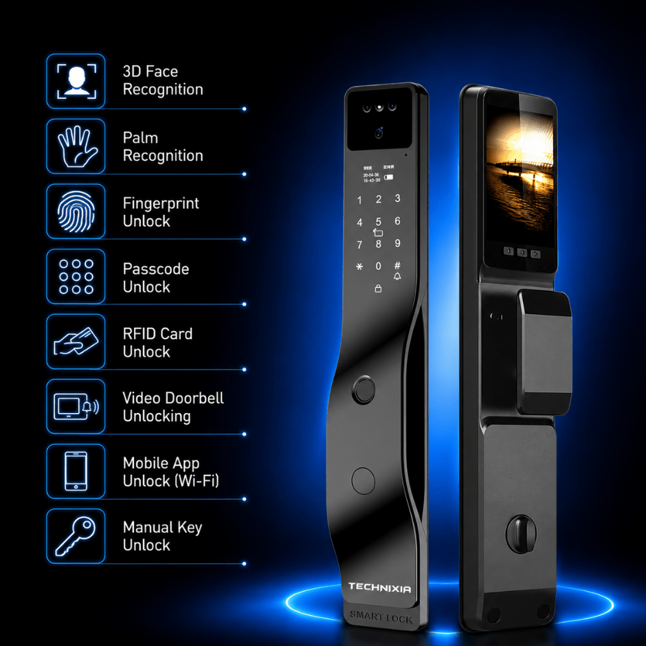 Technixia TAS06 PRO Smart Door Lock - Technixia Automation